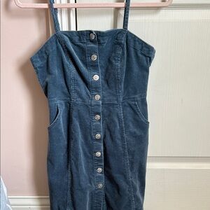 Corduroy Button-Down Dress